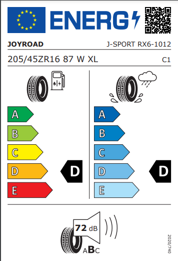 Joyroad 205 45 16 87W Sport RX6 tyre