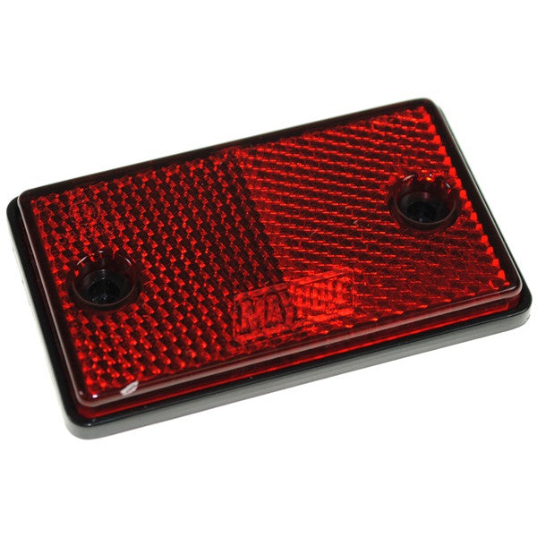 Reflector Red Rectangular Self Adhesive