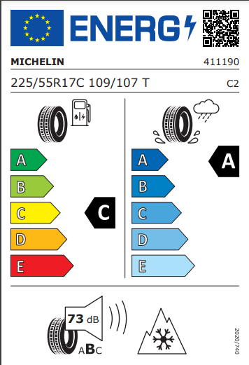 Michelin 225 55 17 109T Agilis CrossClimate tyre