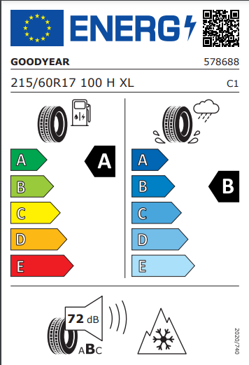 Goodyear 215 60 17 100H Vector 4 Season G3 tyre