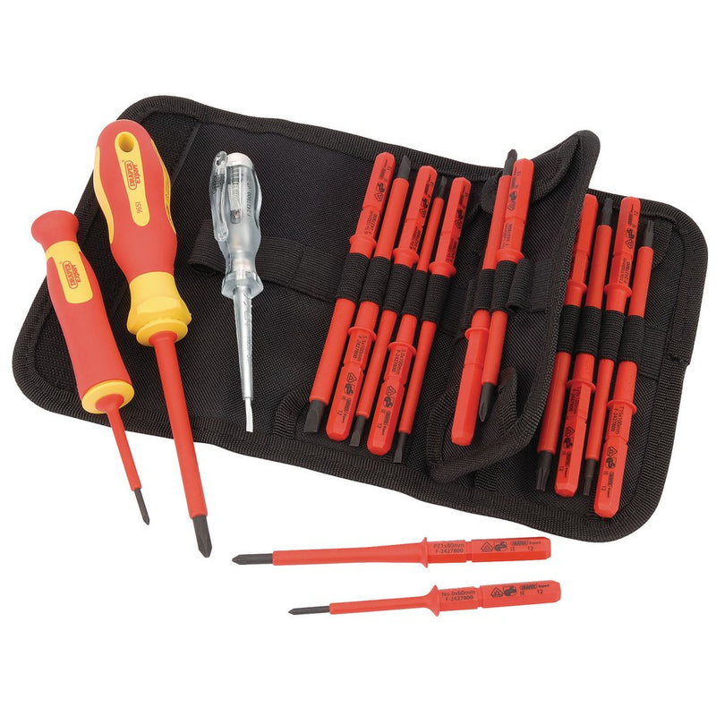 Ergo Plus VDE Screwdriver Set with Interchangeable Blades (18 Piece)