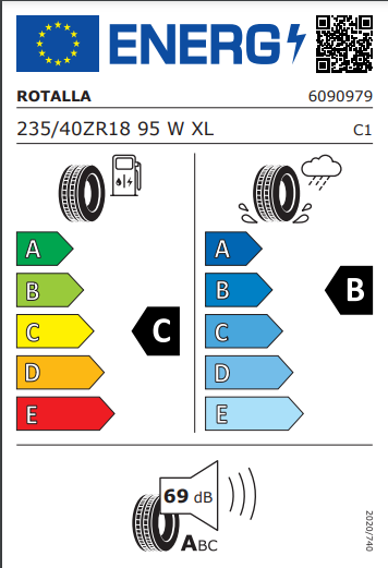 Rotalla 235 40 18 95W RU01 tyre