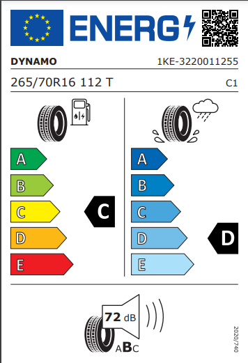 Dynamo 265 70 16 112T Hiscend-H MHT01 tyre