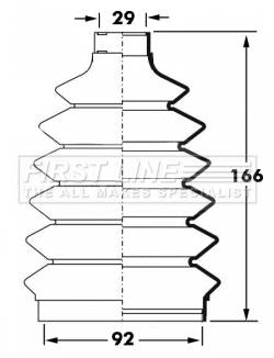 First Line Cv Joint Boot Kit  - FCB6042 fits Subaru Impreza