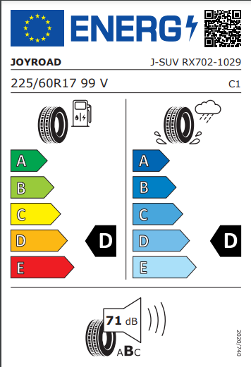 Joyroad 225 60 17 99V SUV RX702 tyre