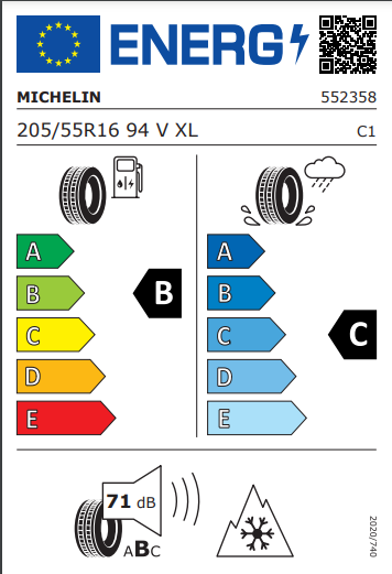 Michelin 205 55 16 94V CrossClimate+ tyre