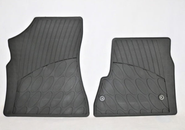 Genuine Peugeot/Citroen Van Rubber Floor Pair 9464E - Black Front Mats
