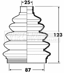 First Line Cv Joint Boot Kit Part No -FCB6105