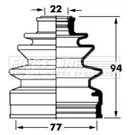 First Line Cv Joint Boot Kit Part No -FCB6046