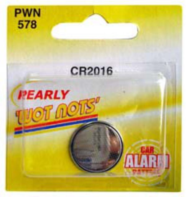 Pearl PWN578 Coin Cell Battery Cr2016 - Lithium 3V