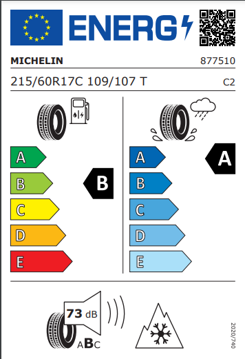 Michelin 215 60 17 109T Agilis CrossClimate tyre