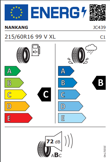 Nankang 215 60 16 99V Eco-2+ tyre