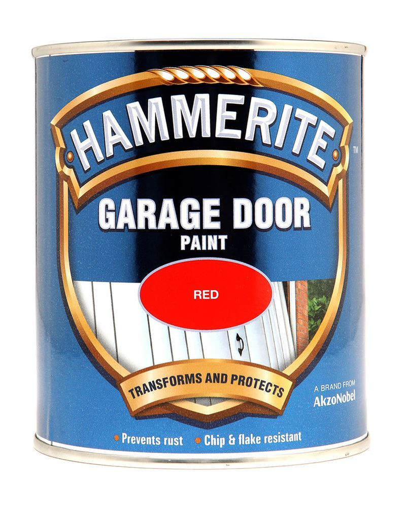 Hammerite Garage Door Paint Red - 750ml