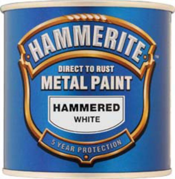 Hammerite Hammered White Paint - 250ml