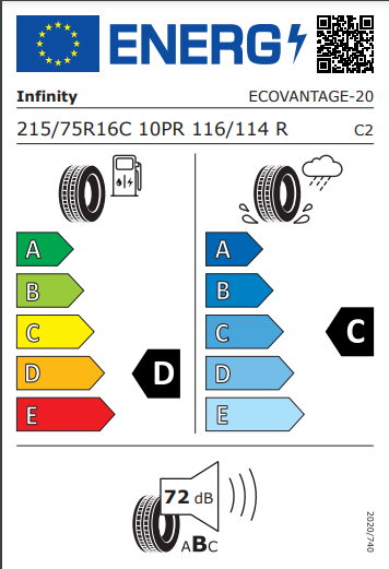 Infinity 215 75 16 116R Ecovantage tyre