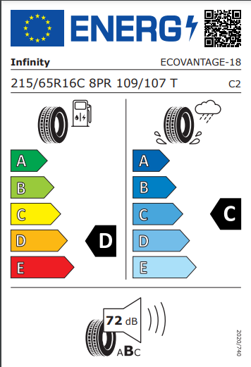 Infinity 215 65 16 109T Ecovantage tyre