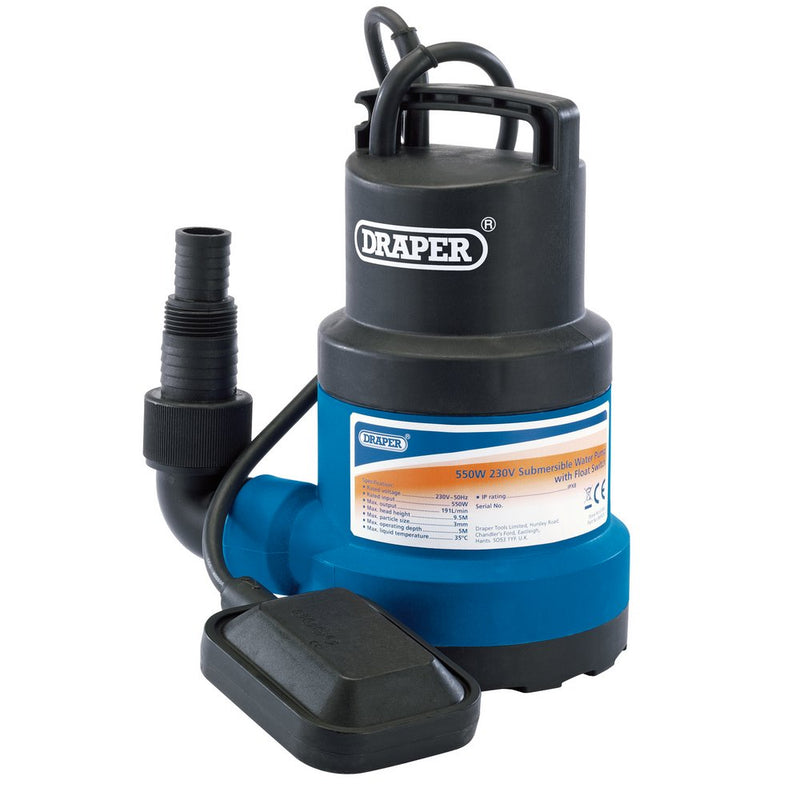 Submersible Water Pump with Float Switch - 191L/Min - 550W