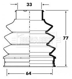 Borg & Beck Cv Joint Boot Kit Part No -BCB6095