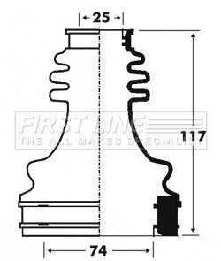 First Line Cv Joint Boot Kit Part No -FCB2916