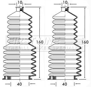 First Line Steering Gaiter Kit Part No -FSG3103