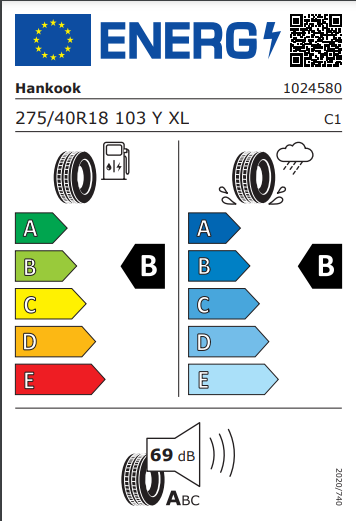 Hankook 275 40 18 103Y Ventus S1 Evo 3 (K127B) tyre