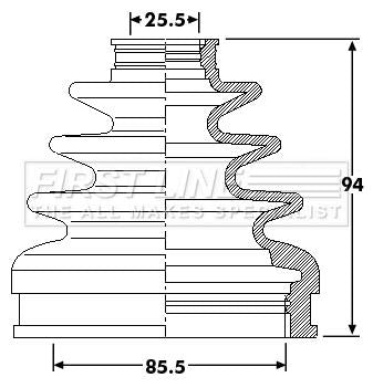 First Line Cv Joint Boot Kit Part No -FCB6219