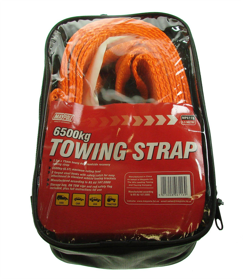 Maypole Recovery Towing Strap 6500kg 3.5m