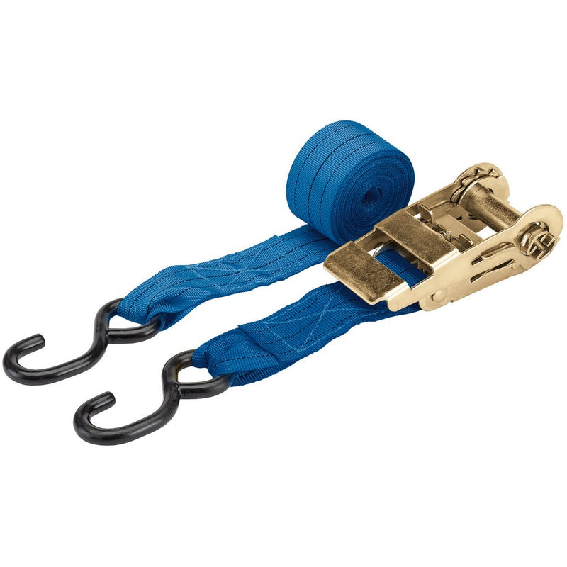 Ratcheting Tie Down Straps, 5.4m x 50mm, 1000kg