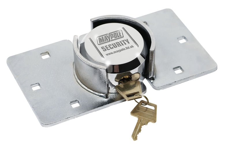 Maypole Security - Van Door Lock C/W Chrome Hasp & Fixing