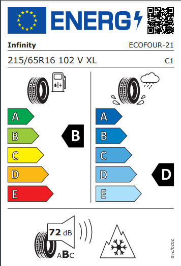 Infinity 215 65 16 102V EcoFour tyre