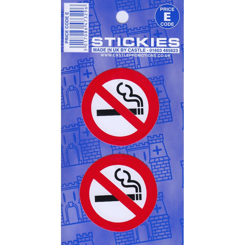 Castle V451 No Smoking Please E Code Stickers