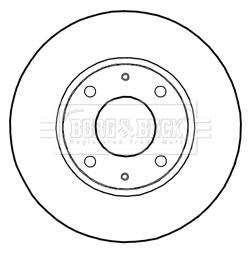 Borg & Beck Brake Disc Pair  - BBD5281 fits Proton GEN 2 (CM) 1.6 09/04-