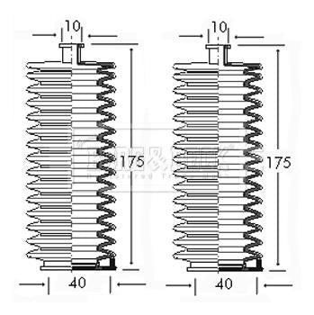 Borg & Beck Steering Gaiter Kit Part No -BSG3025