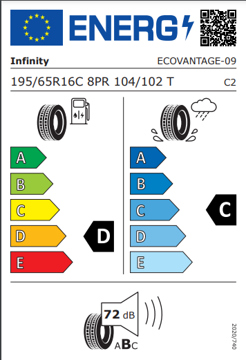 Infinity 195 65 16 104T Ecovantage tyre