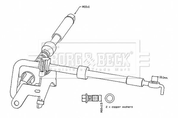 Borg & Beck Brake Hose Part No -BBH8799