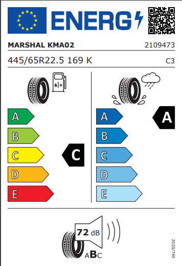 Marshal 445 65 22 168K KMA02 Mixtrack tyre