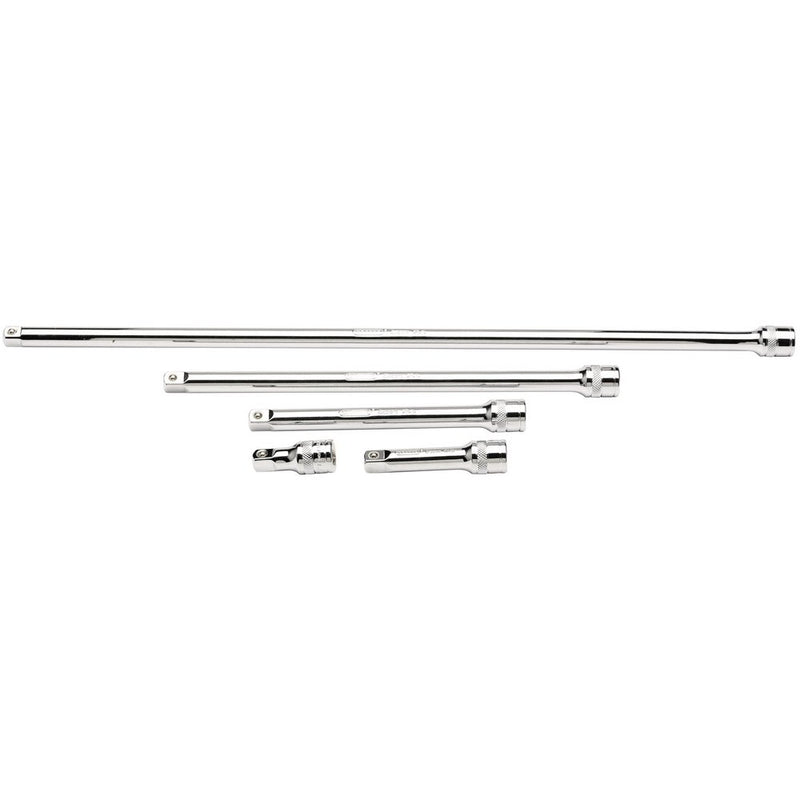 Extension Bar Set, 3/8" Sq Dr, Polished Chrome (5 Piece)