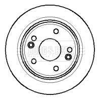 Borg & Beck Brake Disc Pair  - BBD4271 fits Renault Laguna 01-