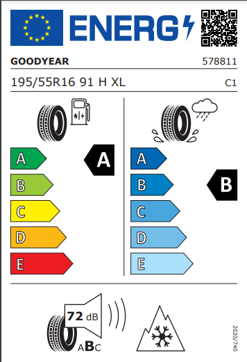 Goodyear 195 55 16 91H Vector 4 Season G3 tyre