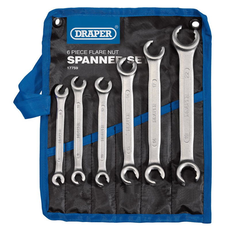 Flare Nut Spanner Set (6 piece)