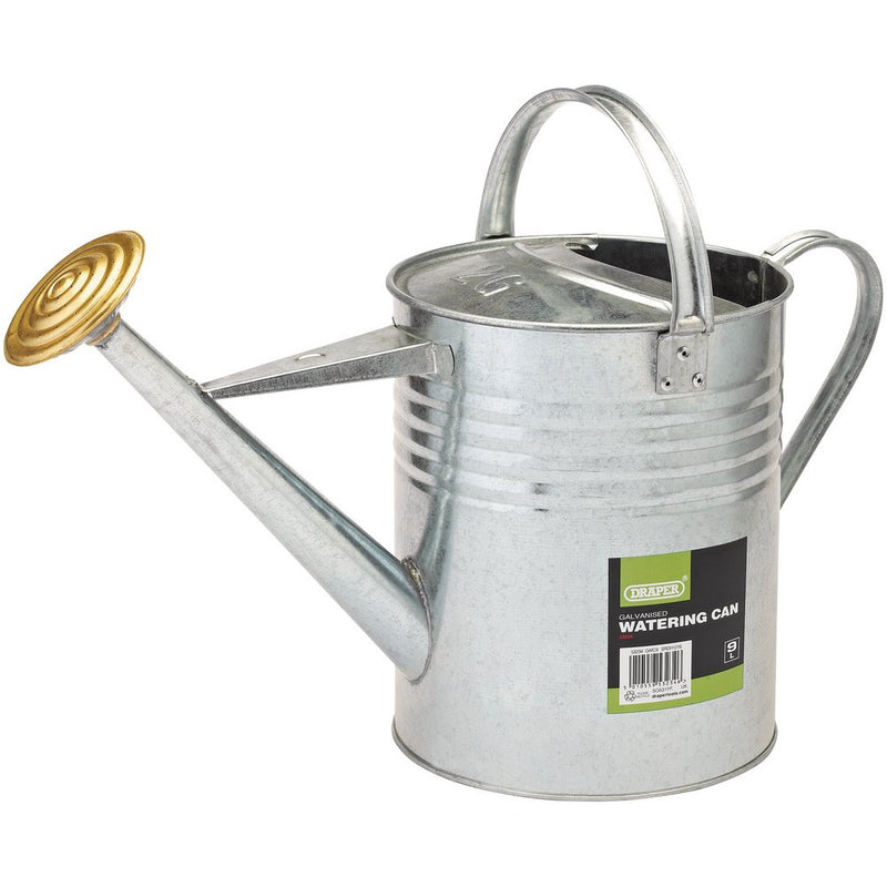 Galvanised Watering Can, 9L