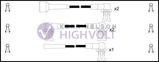 HighVolt Ignition Lead Set - OEF308