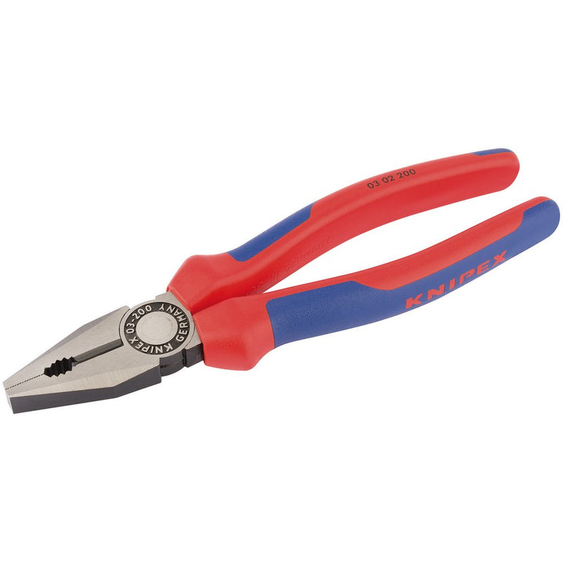 Knipex 03 02 200 SBE 200mm Combination Pliers - Heavy Duty Handle