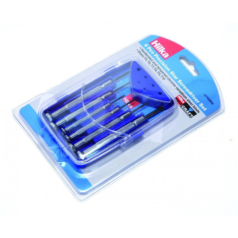 Hilka 37700600 6 Pce Precision Screwdriver Set Pro Craft