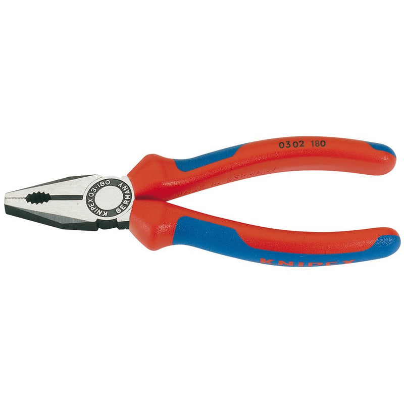 Knipex 03 02 180 SBE Combination Pliers - Heavy Duty Handle, 180mm