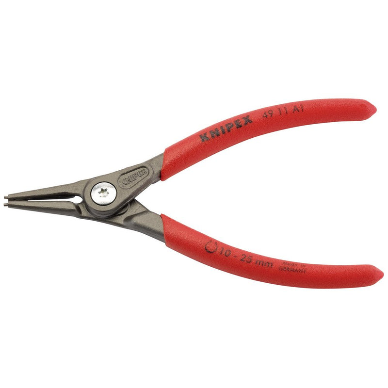 Knipex 49 11 A1 140mm External Straight Tip Circlip Pliers, 10 - 25mm Capacity