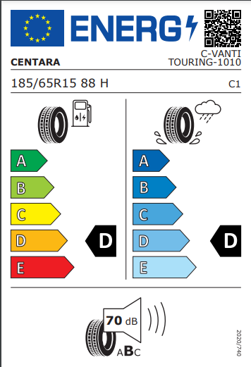 Centara 185 65 15 88H Vanti Touring tyre