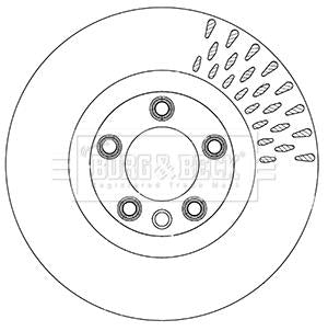 Borg & Beck Brake Disc Single Part No -BBD6055S