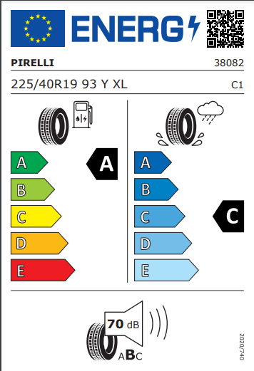 Pirelli 225 40 19 93Y P-Zero (PZ4) tyre