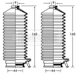 Borg & Beck Steering Gaiter Kit Part No -BSG3239